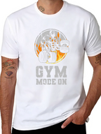 Gym Mode On Black T-Shirt