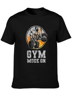 Gym Mode On Black T-Shirt