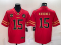 Men's Kansas City Chiefs Patrick Mahomes #15 Red Player Jersey1