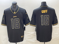 Men's Detroit Lions Jared Goff #16 Black Game Jersey1
