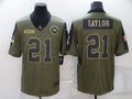 Men's Washington Commanders Sean Taylor #21 Brown Player Game Jersey1