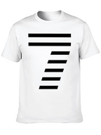 Modern Striped Design Black T-Shirt