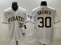 Men's Pittsburgh Pirates Paul Skenes #30 White Home Replica Player Jersey1