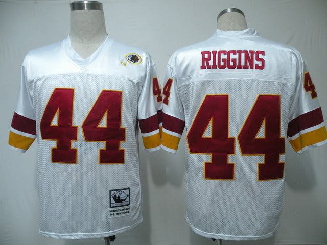 Men's Washington Redskins John Riggins  White Legacy Replica Jersey1