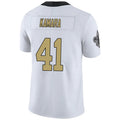 #41 Alvin Kamara Player NO.Saints White Vapor F.U.S.E. Limited Football Jerseys