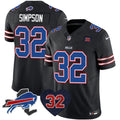 Mens Buffalo Bills O.J. Simpson Patch Vapor Limited Jersey  All Stitched