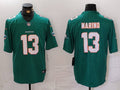 Men's Miami Dolphins Dan Marino #13 Green Game Jersey1