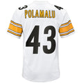 P.Steelers #43 Troy Polamalu  White 2005 Retired Player Legacy Football Jerseys