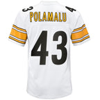 P.Steelers #43 Troy Polamalu  White 2005 Retired Player Legacy Football Jerseys