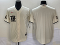 Men's Texas Rangers Cream 2023 City Connect Replica Blank Jersey1