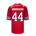 B.Bills #44 Joe Andreessen Player Red Game Jersey -Stitched American Football Jerseys