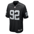 Richard Seymour Las Vegas Raiders Nike Retired   Game Jersey - Black