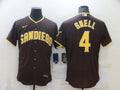 Men's San Diego Padres Wil Myers #4 Brown Player Stitched Jersey1