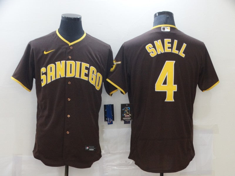 Men's San Diego Padres Wil Myers #4 Brown Player Stitched Jersey1