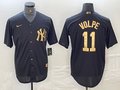 Men's New York Yankees Anthony Volpe #11 Black Limited Player Jersey1