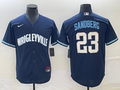 Men's Chicago Cubs Ryne Sandberg #23 Navy City Connect Replica Jersey1