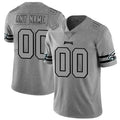Custom1 Philadelphia Eagles 2019 Gray Gridiron Gray Vapor Untouchable Limited Jersey1 Stitched American Football Jerseys