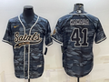 Men's New Orleans Saints Alvin Kamara #41 Grey Camouflage Game Jersey1 Joint Edition