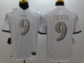 Men's Baltimore Ravens Justin Tucker #9 White Game Jersey1