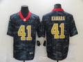 Men's New Orleans Saints Alvin Kamara #41 Gray Camouflage Game Jersey2