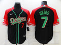 Men's Los Angeles Dodgers Julio Urias #7 Black Alternate Game Jersey1