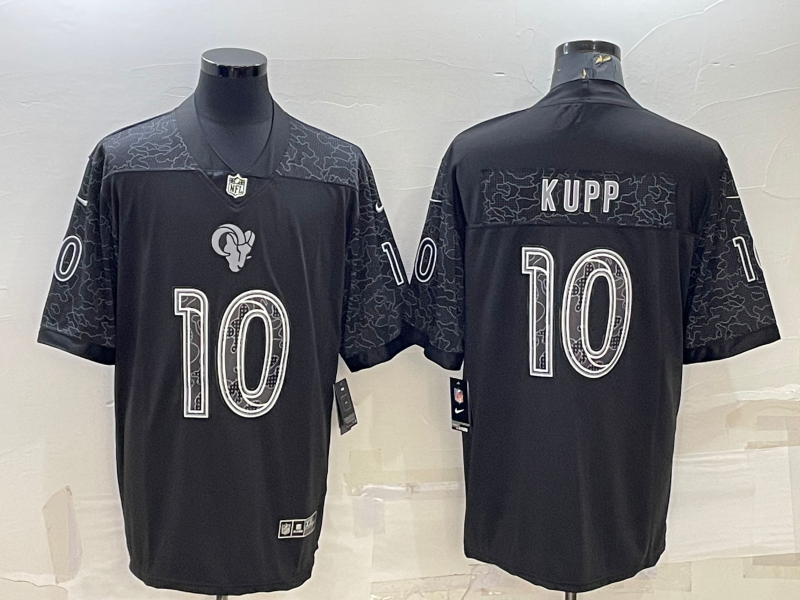 Men's Los Angeles Rams Cooper Kupp #10 Dark Grey Game Jersey1
