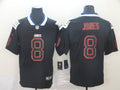 Men's New York Giants #8 Daniel Jones Black Game Player Jersey1