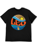Leo Zodiac Sign Graphic T-Shirt - Groovy Design