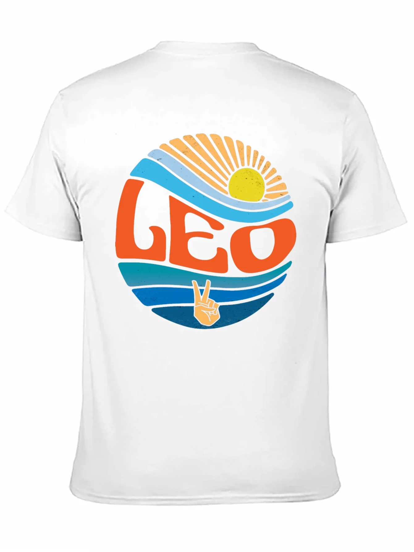 Leo Zodiac Sign Graphic T-Shirt - Groovy Design