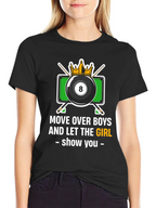 Billiards Girl T-Shirt - Move Over Boys