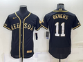 Men's Boston Red Sox Rafael Devers #11 Black Replica Baseball Jersey