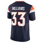 Javonte Williams Denver Broncos Nike Mile High Collection Vapor F.U.S.E. Limited Jersey - Navy