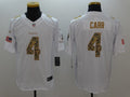 Men's Las Vegas Raiders Derek Carr #4 White Alternate Game Jersey1