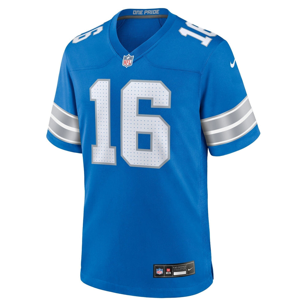 Jared Goff Detroit Lions Nike Game Jersey - Blue