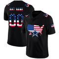 Custom1 Dallas Cowboys Football Black Limited Fashion Flag Stitched Jersey1 Football Jerseys