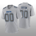 Custom1 Indianapolis Colts Gray Game Atmosphere Jersey1 Stitched Jersey1 Football Jerseys