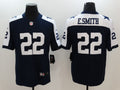 Men's Dallas Cowboys Emmitt Smith #22 Navy Alternate Custom1 Game Jersey1