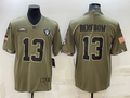 Men's Las Vegas Raiders Hunter Renfrow #13 Olive 2022 Salute To Service Limited Jersey2