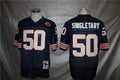 Men's Chicago Bears Mike Singletary  Navy Legacy Replica Jersey1