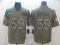 Men's Carolina Panthers Luke Kuechly #59 Brown Alternate Game Jersey1