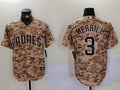 Men's San Diego Padres Jackson Merrill #3 Camo USMC Alternate Replica Player Jersey1