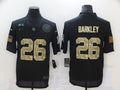 Men's New York Giants #26 Saquon Barkley Black Player Game Jersey1