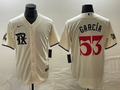 Men's Texas Rangers Adolis Garcia #53 Cream 2023 City Connect Replica Baseball Jersey1