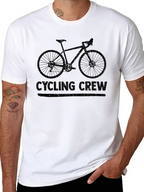 Cycling Crew Black Graphic Tee Shirt