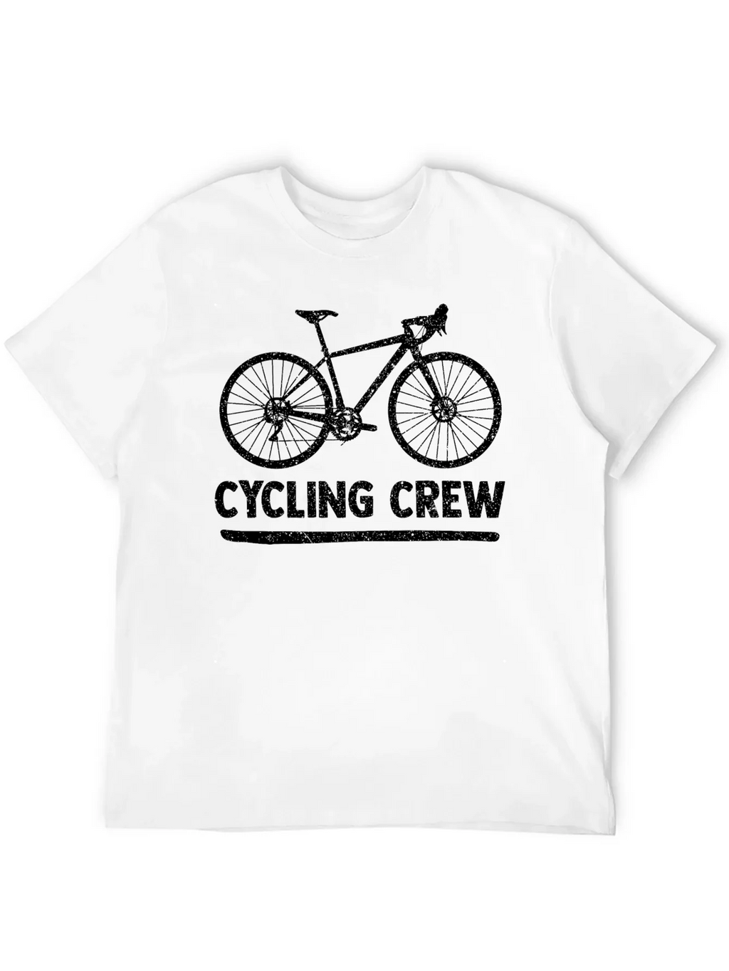 Cycling Crew Black Graphic Tee Shirt