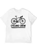 Cycling Crew Black Graphic Tee Shirt
