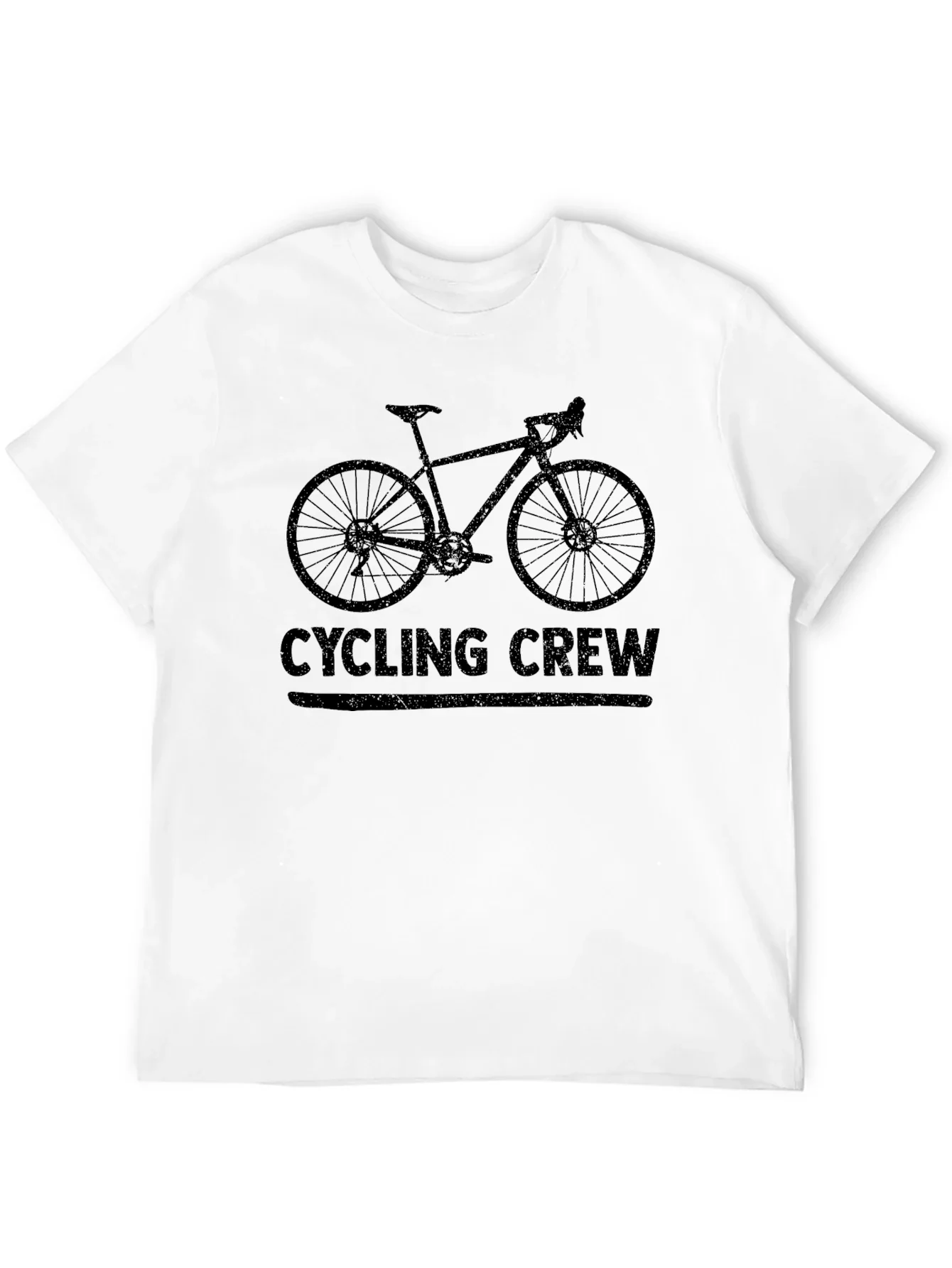 Cycling Crew Black Graphic Tee Shirt