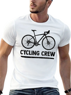 Cycling Crew Black Graphic Tee Shirt