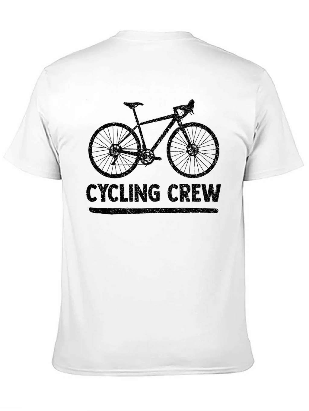 Cycling Crew Black Graphic Tee Shirt