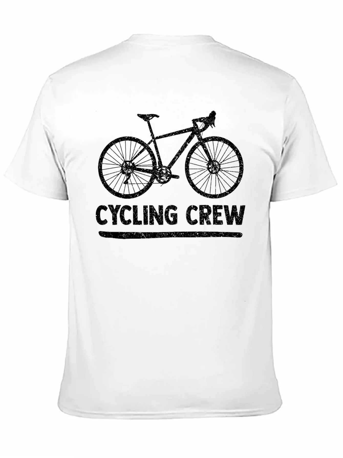 Cycling Crew Black Graphic Tee Shirt